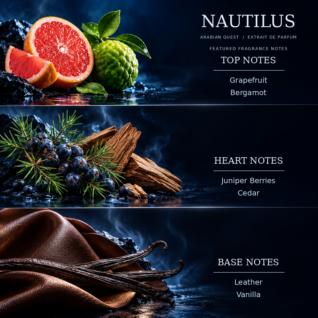 Nautilus Extrait De Parfum by Arabian Quest 3.3 Fl Oz Unisex