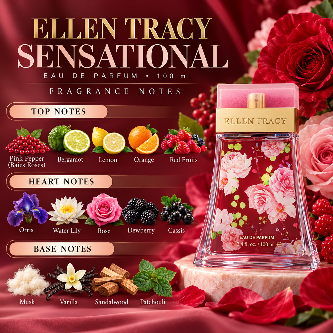 Ellen Tracy Red Sensational Gift Set EDP + BL