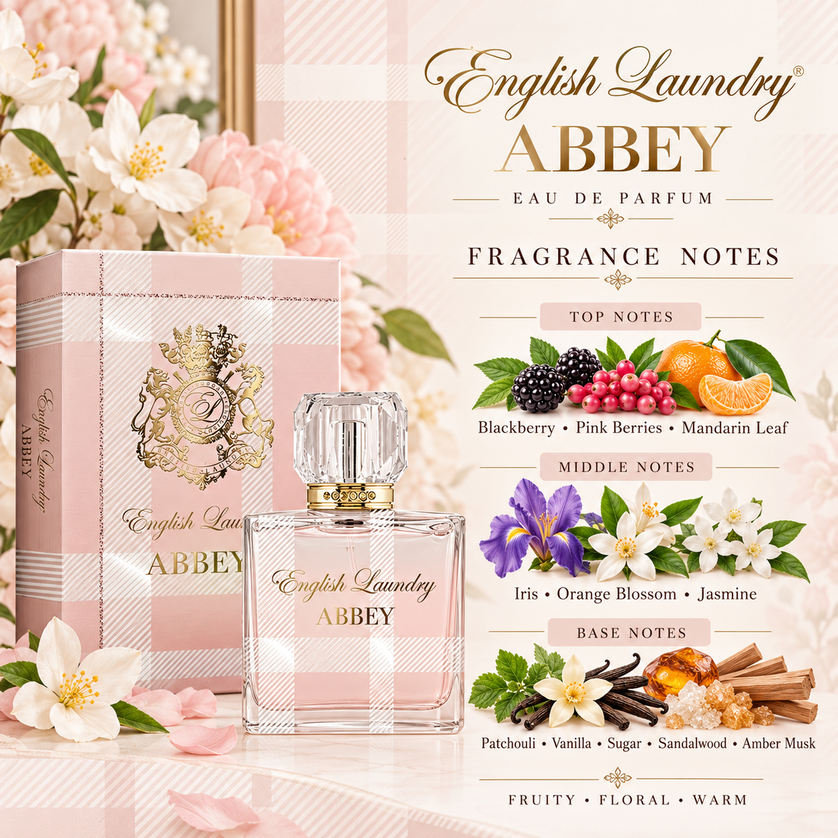Abbey by English Laundry Eau De Parfum Spray, 3.4 fl. oz. for Women