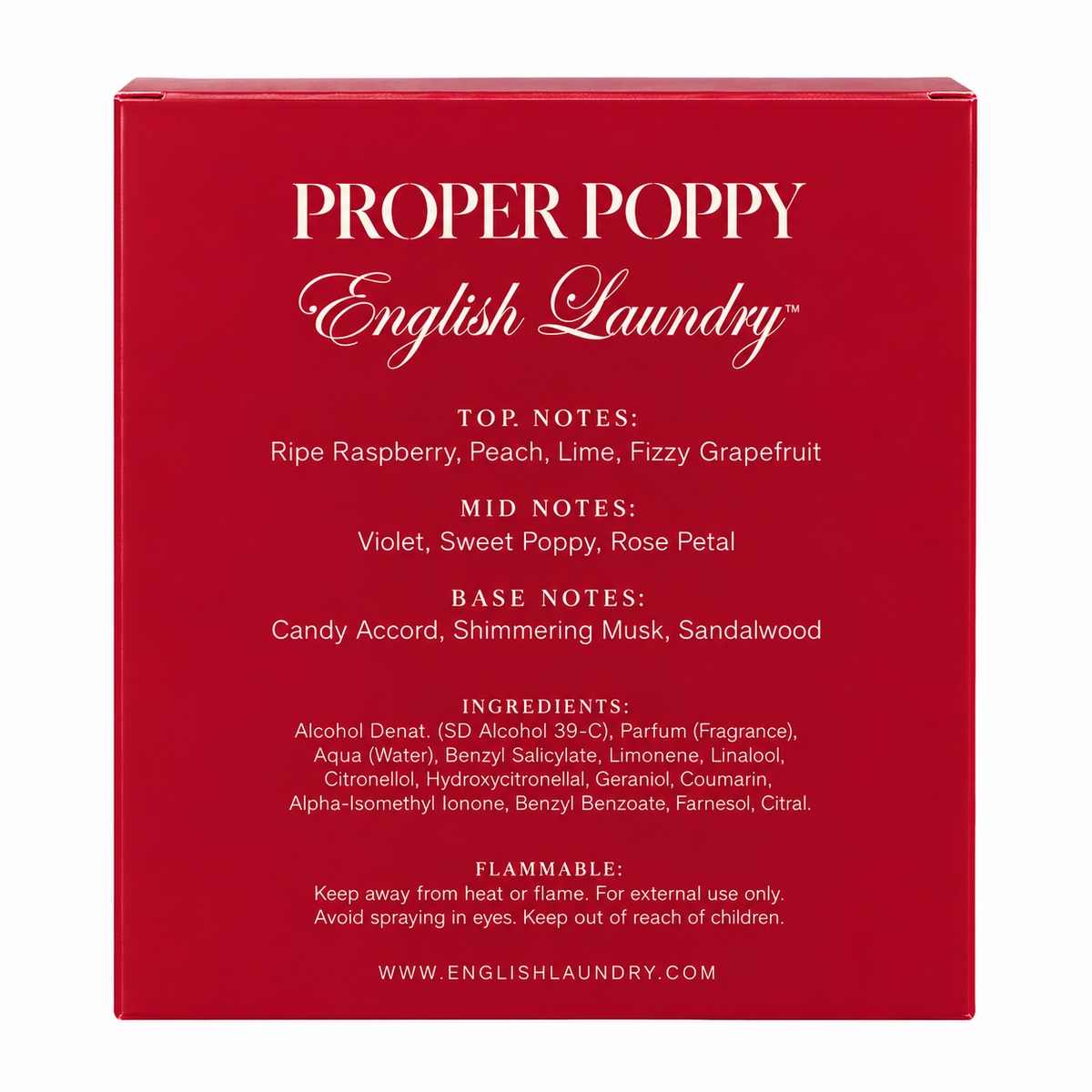 English Laundry Proper Poppy by English Laundry Eau De Parfum Spray 3.4 oz