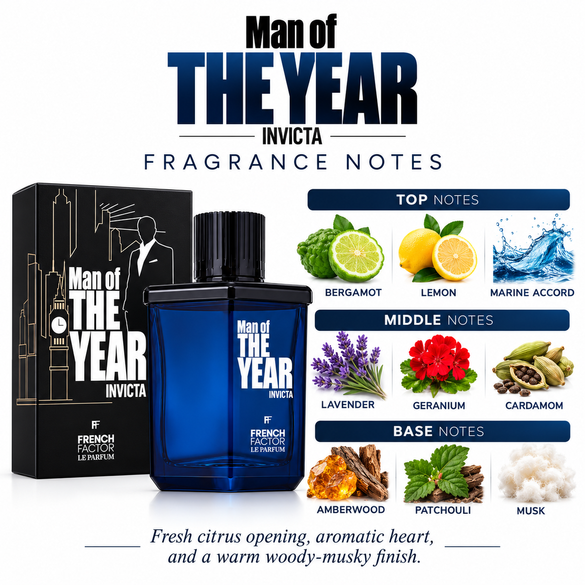 Man of the Year Invicta French Factor Eau De Parfum