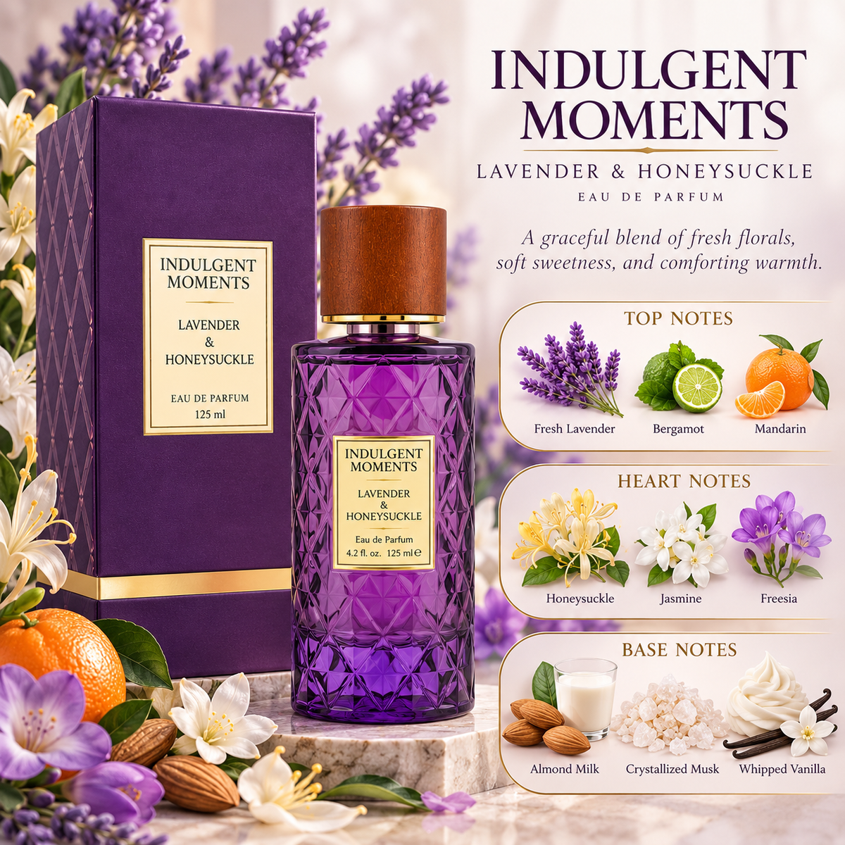 Indulgent Moments Lavender and Honeysuckle Eau De Parfum