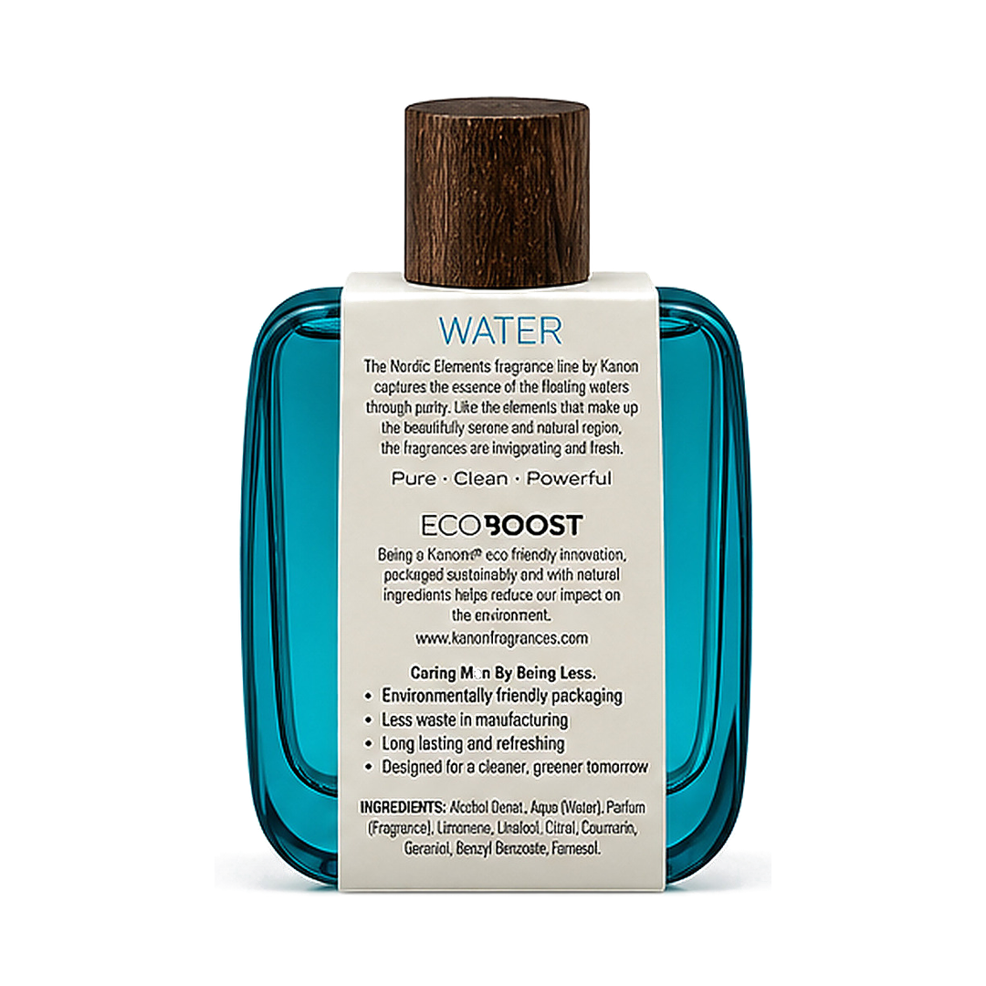 Kanon Nordic Elements Water by Kanon, 3.4 oz EDT Spray for Men