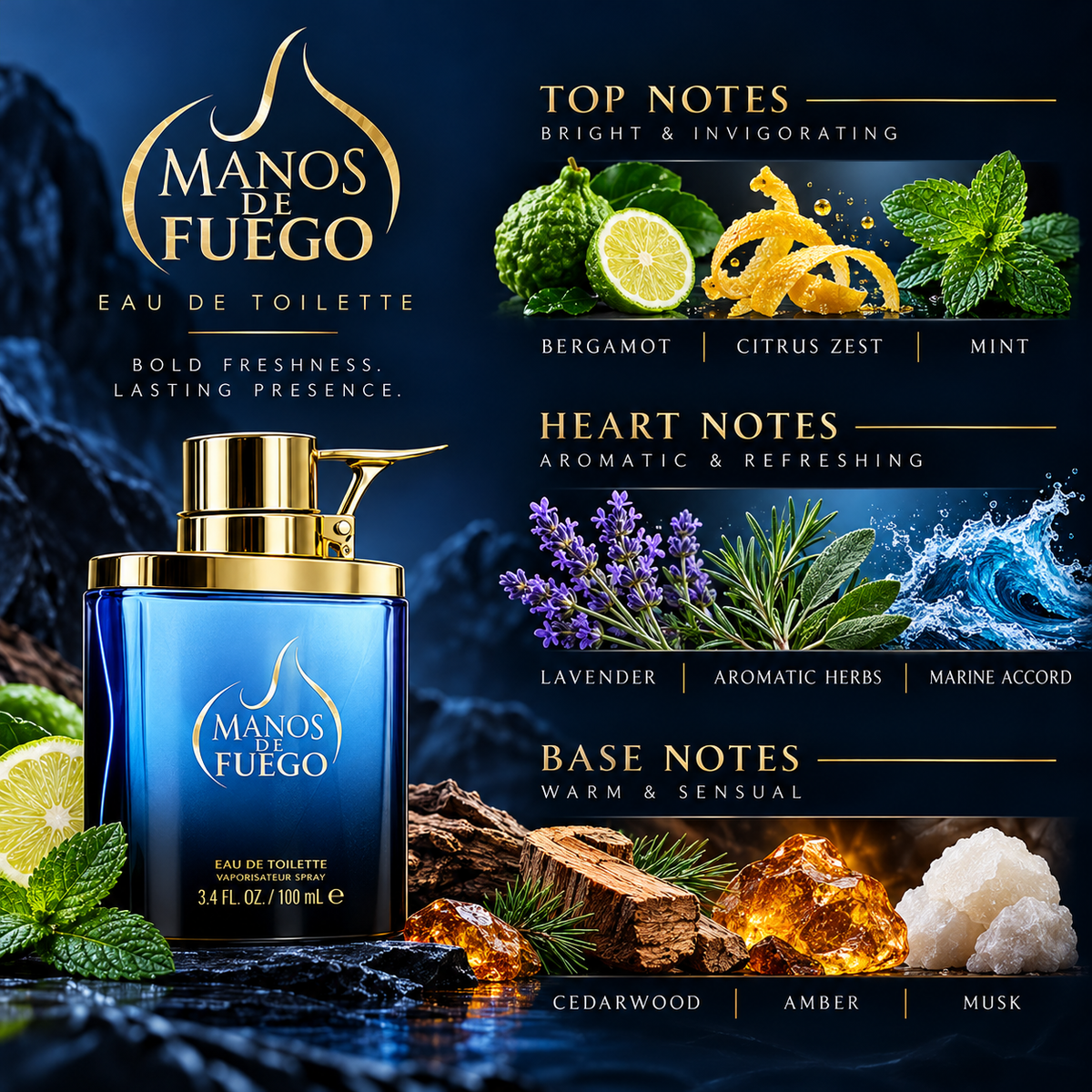 Macho Man by Manos de Fuego 2-Piece Gift Set for Men