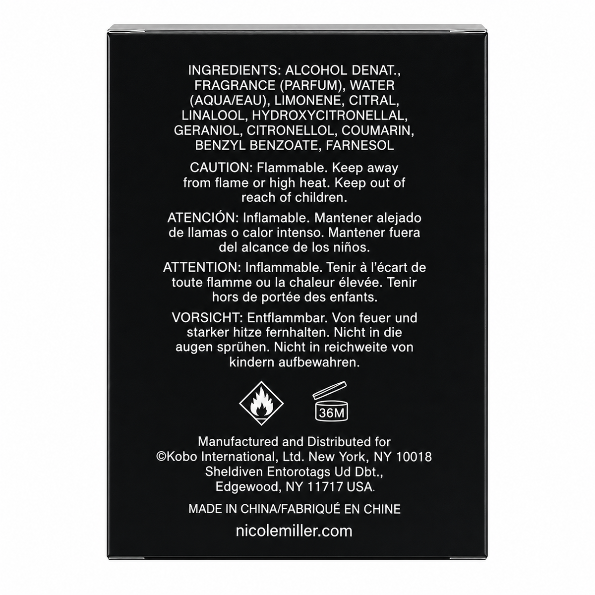 Nicole Miller Black by Nicole Miller, 3.4 oz EDT Spray for Men