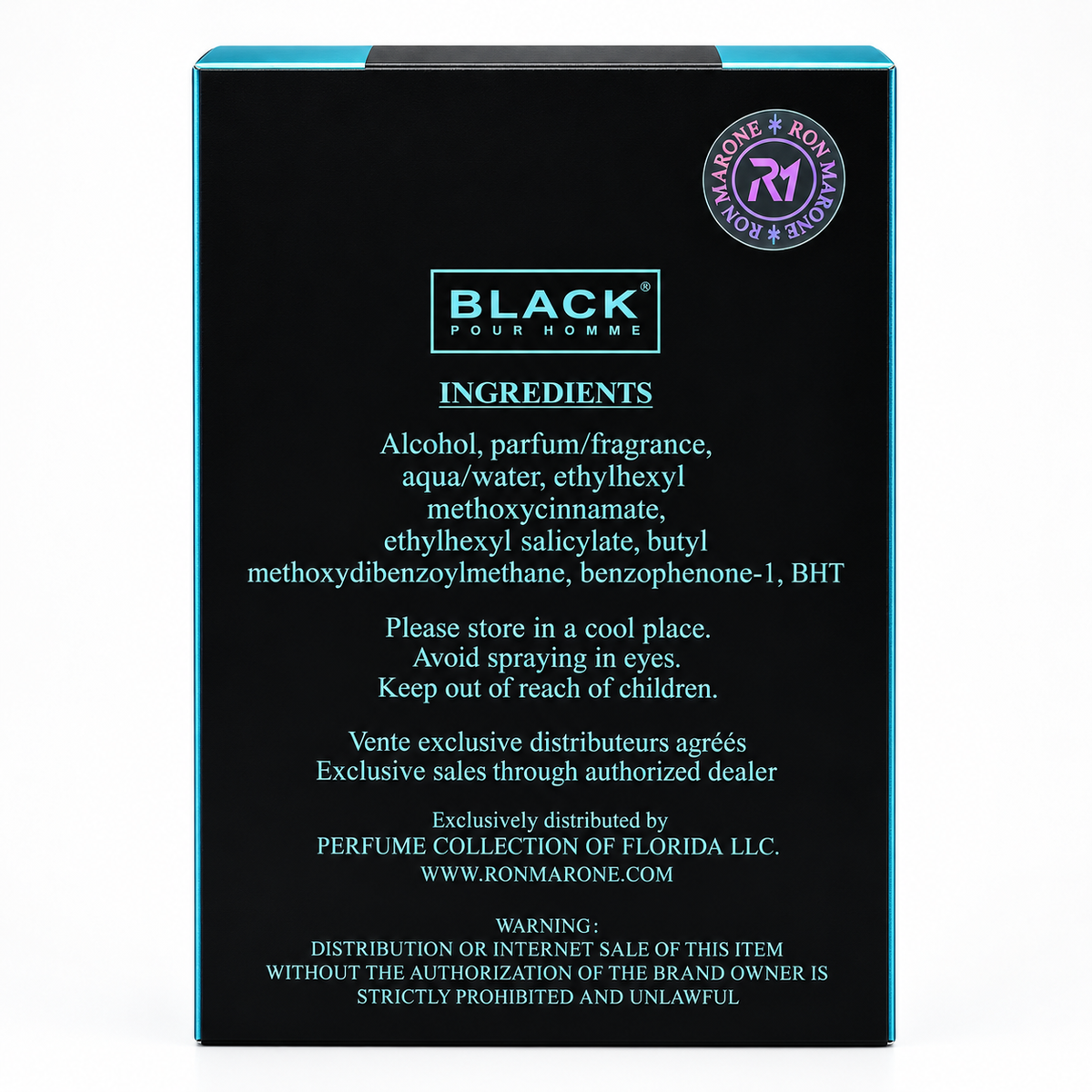 Ron Marone's Black Pour Homme Eau De Parfum Spray 3.4 oz