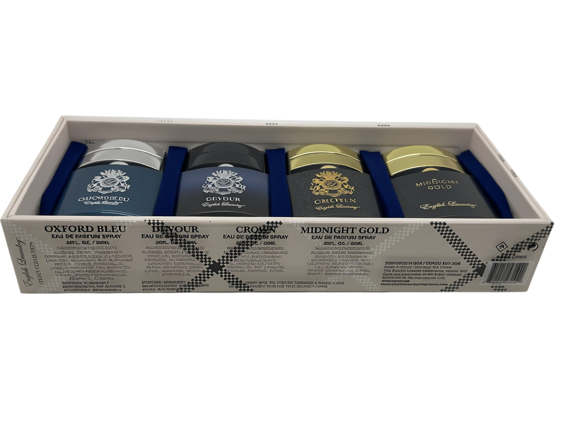 Paradime Enterprise LLC English Laundry Legacy 4-piece men's eau de parfum travel spray gift set in display box