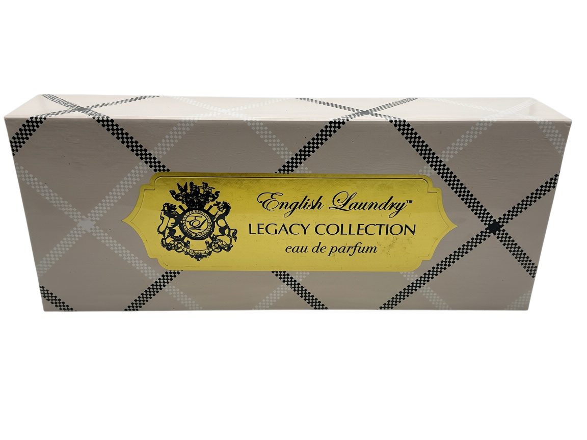 Paradime Enterprise LLC English Laundry Legacy Collection 4-piece eau de parfum gift set in a plaid box