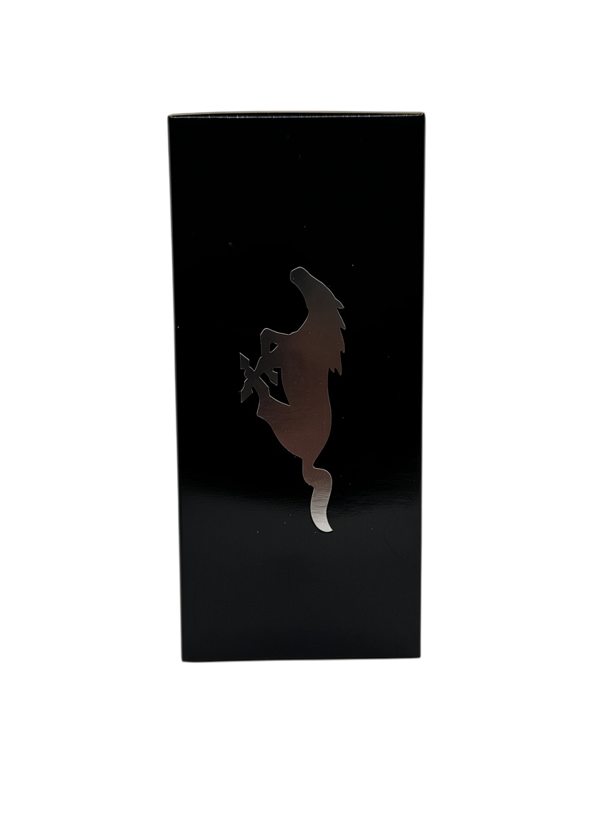 Paradime Enterprise LLC White By Ford Mustang fragrance set box featuring a black finish and silver horse logo.