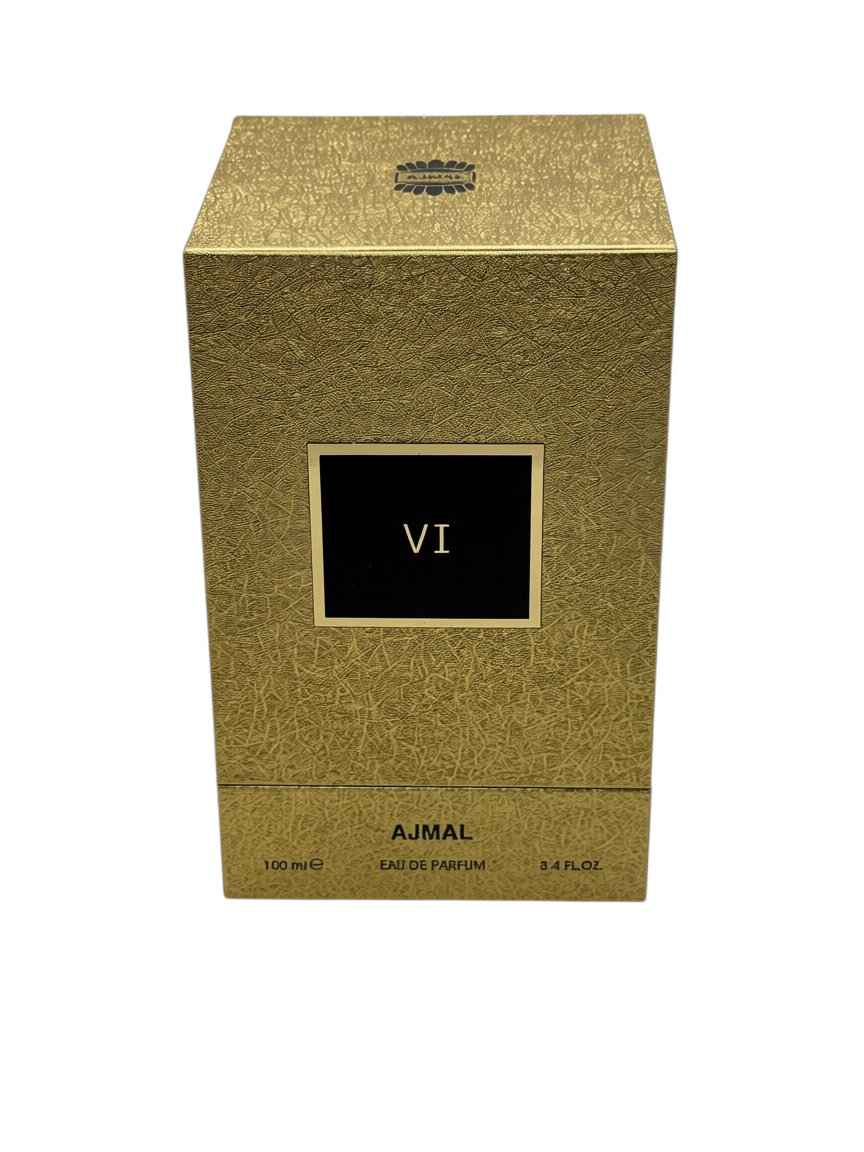 Paradime Enterprise LLC Gold Collection VI by Ajmal unisex eau de parfum spray in a textured gold box